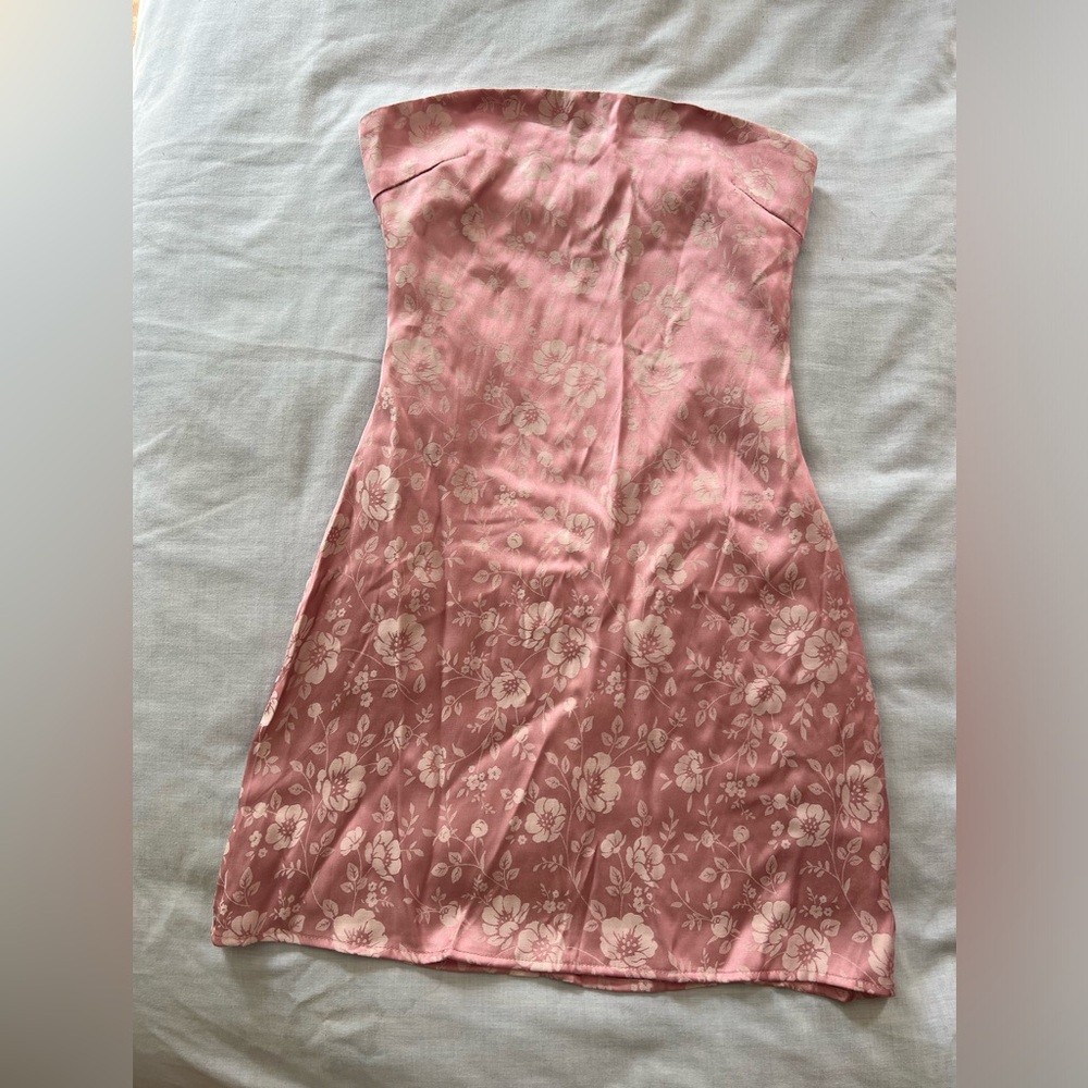 Princess Polly Pink Strapless Sheath Dress